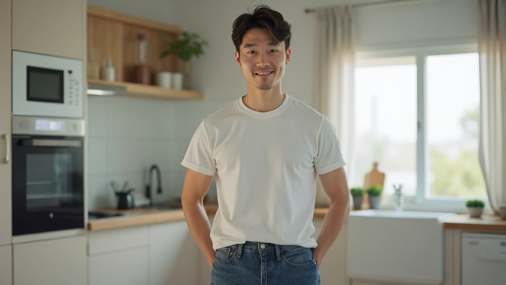 Professional chef demonstrating modern smart kitchen appliances and connected cooking technology